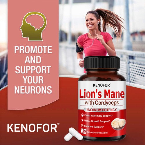 Lions Mane Mushroom 10:1 Extract 4500mg Organic Premium 30/60/120 Capsules - Bild 3 von 16