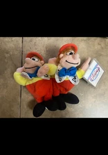 Disney Store Tweedle Dee / Dum  Alice in Wonderland Mini Bean Bag Plush Tag New