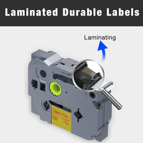 5 Pack Laminated Label Tape Compatible for Brother P-Touch Printer TZ TZe 6-36mm - Picture 615 of 786