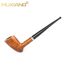 Smooth Freehand Acorn Pipe Handmade Wooden Tobacco Smoking Pipe Straight Stem