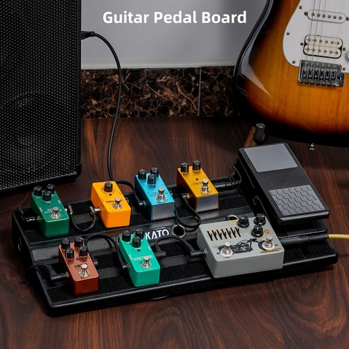 LEKATO BC Guitar Pedal Board With Power Compartment 20"x12"x2.4" + Carry Bag - Picture 8 of 8