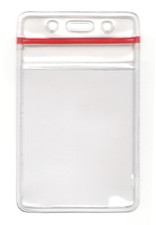 Pack of 50 - Zip Lock Badge Holder Sealable Waterproof Heavy Duty Zip Seal Lock