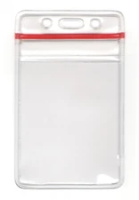 Pack of 50 - Zip Lock Badge Holder Sealable Waterproof  Heavy Duty Zip Seal Lock