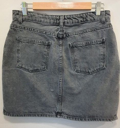 American Apparel Womens Denim Black Wash Skirt Size Large GC Free Post - Picture 2 of 8