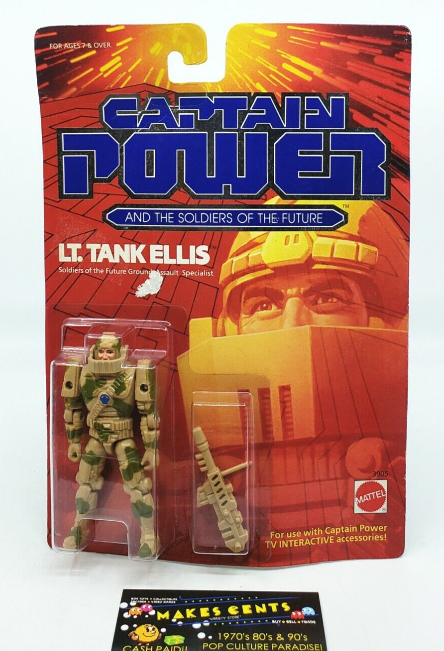 Captain Power Et Les Soldats Du Futur - Mattel - Lieutenant Tank Ellis  Loose  P Image 551573 Grande