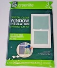 Greenlite Window Insulation Crystal Clear Shrink Film Kit 3 Pack Customizable