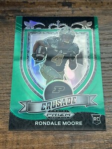 2021 Prizm Draft Crusade Green Prizm Rondale Moore #171 Rookie Cardinals