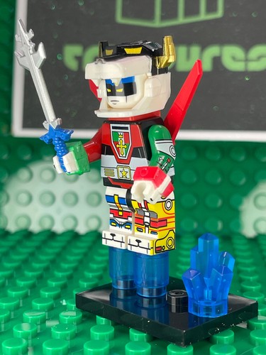 Custom PAD bedruckte LEGO VOLTRON LEGENDÄRER DEFENDER Stein Minifigur mit Extras!