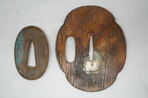 Piezas Cuchillo Japonés Tanto Saya Tsuka Tsuba Seppa Original de Japón 0523F8 - Imagen 9 de 17