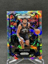 2023-24 NBA Prizm #101 Paul George Cracked Ice - LA Clippers Basketball Card