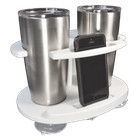 Taco Marine 2 Ring White Tumbler Poly Cup Holder P01-2020W