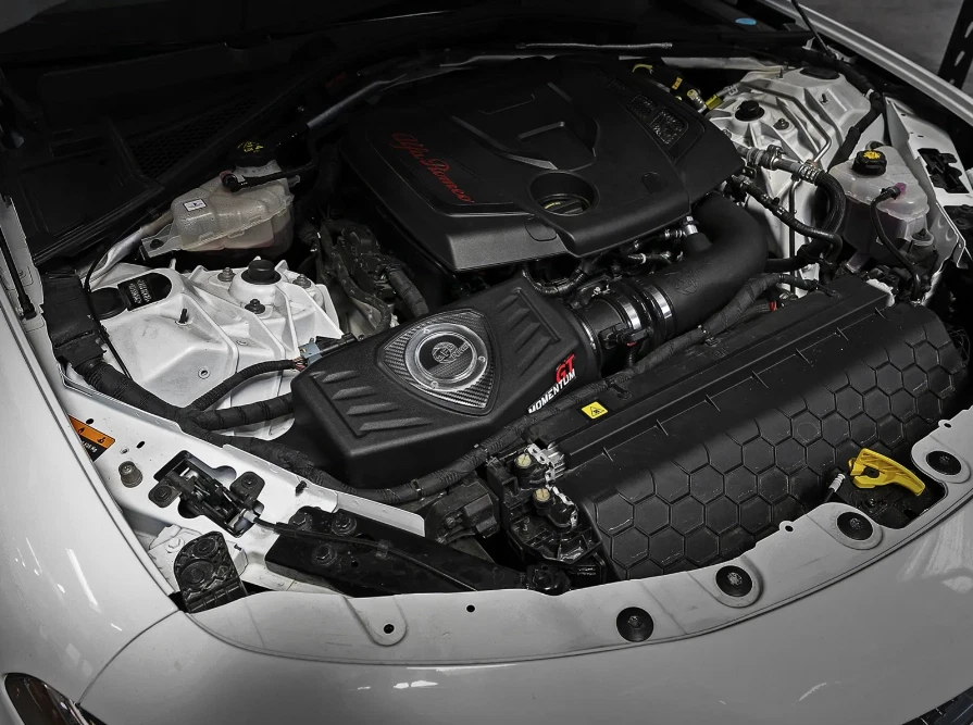 aFe Power Momentum Cold Air Intake w/ Pro Dry Filter For 17-25 Alfa Romeo Giulia - Imagem 3 de 4