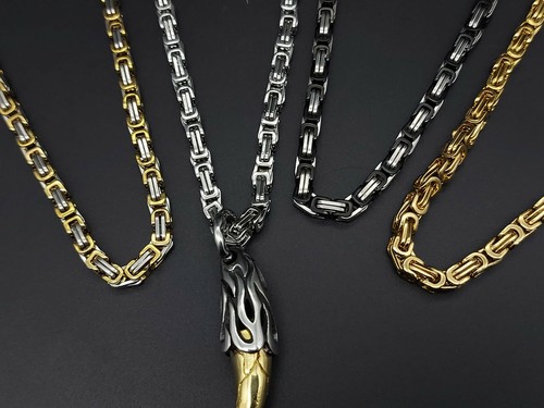 Anhänger Halskette Kralle Zahn Edelstahl Adler Massiv Schmuck Panzerkette NEU - Bild 21 von 25