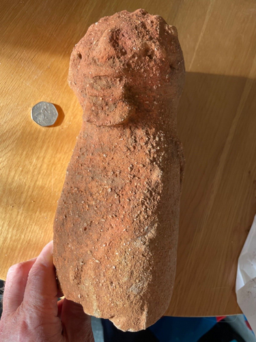 Terracotta figure from West Africa. Ancient and authentic. From old collection.