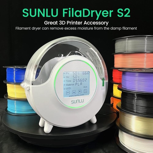 SUNLU S2 3D Drucker Filament Dry Box S2 Weiß,70℃ Max Temp,Mit Fan For PA PLA ABS - Bild 9 von 10