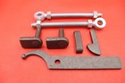long gate latch 200mm  and hinge 150mm kit wrought iron single gate steel