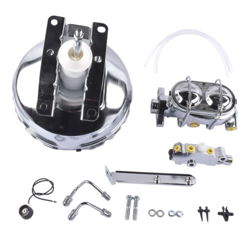 For 1973-1993 Chevy GMC Truck 11" Chrome Single Booster & Master Disc/Drum Kit - Bild 4 von 12