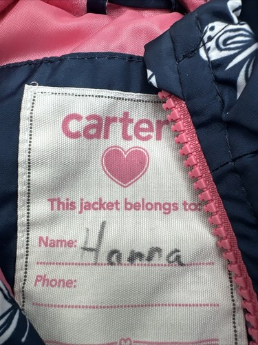 Carters Jacke Jugend Mädchen 12M AOP Schmetterlinge durchgehender Reißverschluss ..#18500 - Bild 2 von 7