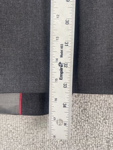 Stafford Suit Jacket 52 L Gray Wool Polyester Solid Premium Big & Tall Classic - Picture 4 of 14
