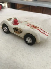Vintage Eldon Slot Car Open Roadster 1/32 Red #2 With Driver Runs!!