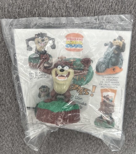 BURGER KING KIDS CLUB 1995 WARNER BROS. AVANCE RÁPIDO FRENÉTICO TAZ PULL BACK JUGUETE - Imagen 3 de 4