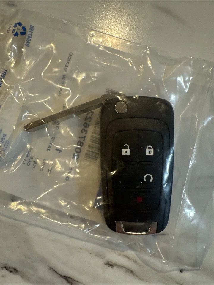 GMC GM Llavero de entrada sin llave Transmisor remoto 20873622 OEM con llave Nuevo Foto 3 de 3