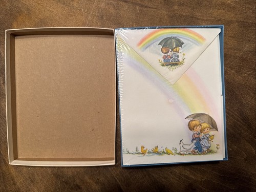 Vintage kleine Regenbögen versiegeln & senden Umschläge versiegelt USA Kinder Schreibwaren 70er - Bild 4 von 6