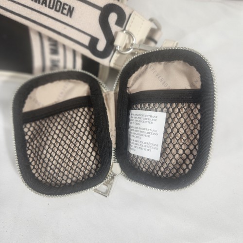 Steve Madden Bstantam Canvas Tote Bag Handtasche mit passender Geldbörse schwarz - Bild 8 von 11