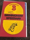 Birmingham Brummies 1980s Speedway Programme Board
