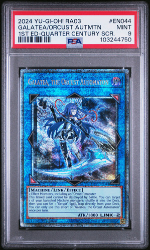 2024 YU-GI-OH! RA03-QUARTER CENTURY BONANZA GALATEA, THE ORCUST AUTOMATON PSA 9 - Picture 1 of 2