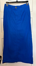 Maeve by Anthropologie Royal Blue Maxi Length Skirt Size L