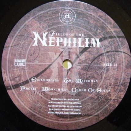 Fields Of The Nephil - Nephilim - Used Vinyl Record - V1142z - Picture 4 of 7