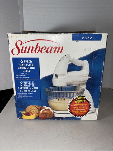 Nueva mezcladora de mano/soporte SUNBEAM MIXMASTER 6 velocidades modelo 2372 - Imagen 2 de 7
