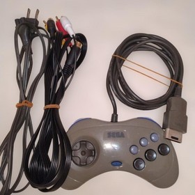 SEGA SATURN HST-3200 Console Gray W/Controller Set Collectible13+ #646