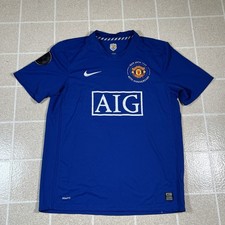 Vtg Nike 2008/09 Manchester United Rooney 10 Football Jersey Player Soccer Sz L