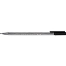 Staedtler Triplus Fineliner Pen 0.8Mm Tip 0.3Mm Line Black Pack 10 334-9