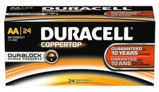 Duracell MN1500BKD CopperTop Alkaline-Manganese Dioxide Batter - 144 Pack 0.80 per gallon