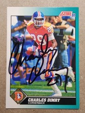 1991 Score AUTO - Charles Dimry #36T