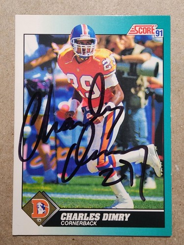 1991 Score AUTO - Charles Dimry #36T
