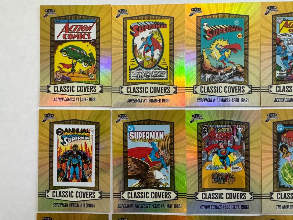 2025 Fleer Brilliants Superman Classic Covers Complete Set CC1-CC15 15 Cards! - Image 2 of 4