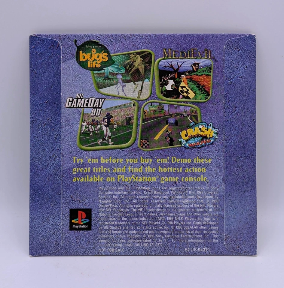 Toys R Us Playstation PS1 Interactive CD Sampler Disc 1998 Spyro Crash Bandicoot - Image 3 of 4
