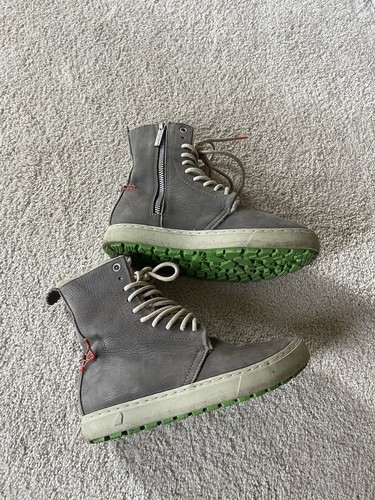 Satorisan Waraku Premium Leather Womens Boots Wool Lined Gray Sz EU 37 Size 7 - Picture 4 of 6