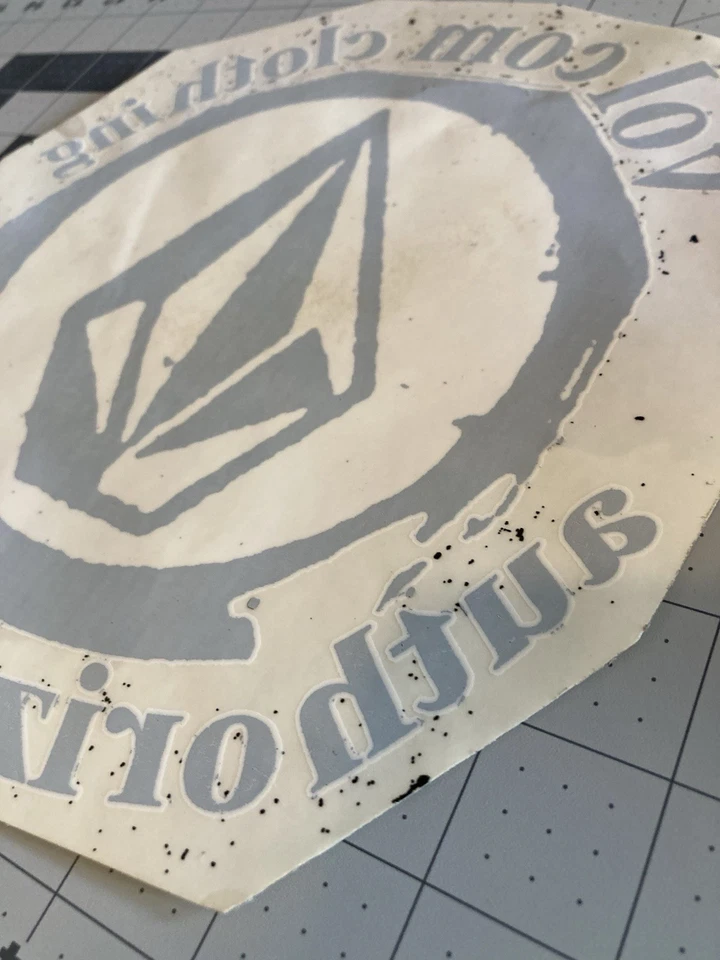 Ropa Volcom - Pegatina vintage para ventana de distribuidor de tienda de skate surf - Grande RARA Foto 3 de 4