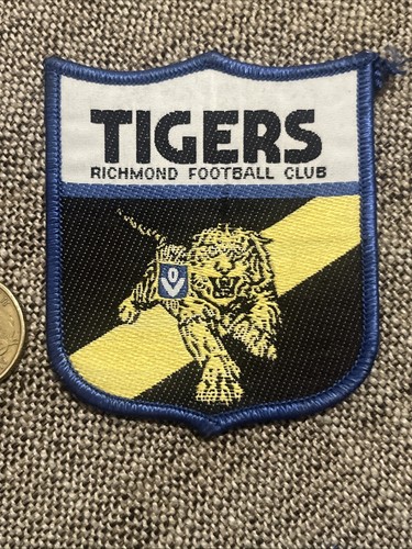 VINTAGE VFL RICHMOND FOOTBALL CLUB TIGERS EMBROIDERED PATCH CLOTH SEW BADGE - Picture 8 of 13