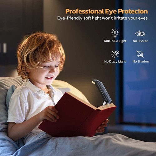Book Lights, Rechargeable Reading Light in Bed, Adjustable Reading Lights,8714 - Afbeelding 3 van 10