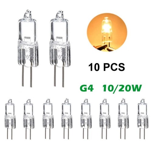 10 PIEZAS Lámparas de Cápsula Halógena G4 Bombillas 10W o 20 vatios 12 voltios 2 pines - Imagen 5 de 21