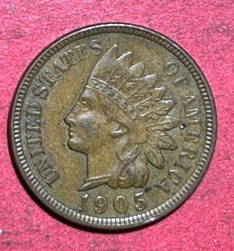1905 US Indian Head Cent! XF! SHARP! Old US Coin!