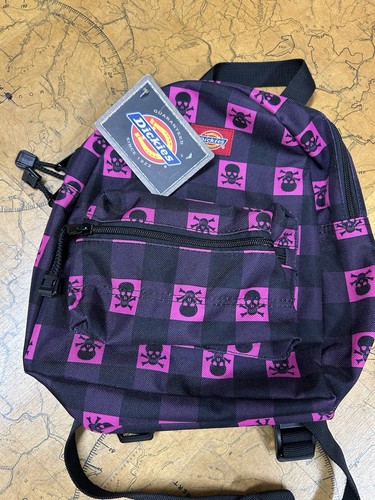Dickies Damen Canvas Totenkopf und gekreuzte Knochen Magenta kariert 6072-668 - Bild 2 von 8