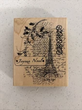 Penny Black Christmas In Paris 3770k Rubber Stamp 2007 Joyeux Noel