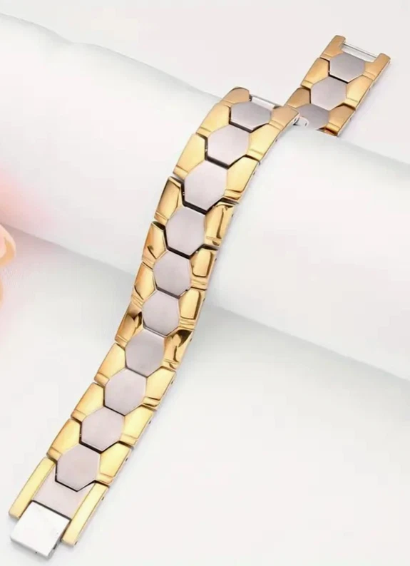 Magnet Armband mit Fußballmuster, verstellbarer Schmuck als Geschenk (WG) - Bild 2 von 4